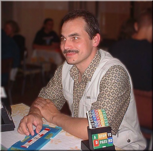 Jacek Berkowski w 2003r na obozie w Rogowie 